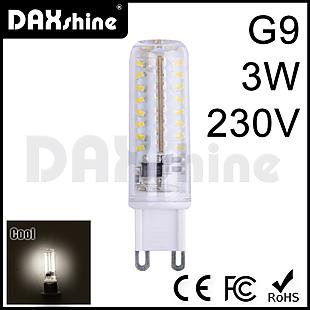 DAXSHINE 64LED G9 3W AC230V Cool White 6000-6500K 100-120lm     